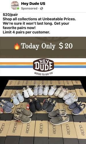 fake hey dude shoes|hey dude shoes scam.